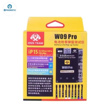 PROBADOR BATERIA OSS WO9 PRO EMERGENTE DE BATERIA