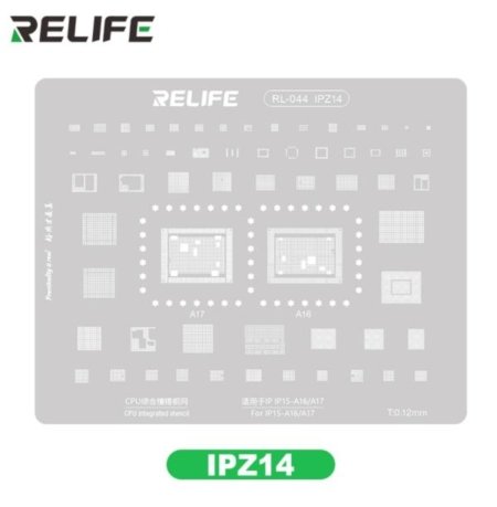 MALLA DE REBALLING IP15 A16 A17 0.12MM
